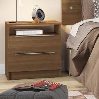 Criado-Mudo com 2 Gavetas Rustic Madesa 3227 - 2