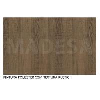 Criado-Mudo com 2 Gavetas com Espelho Rustic Madesa 3227 - 4