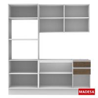 Cozinha Acordes Glamy Rustic MDF 2 Gavetas 8 Portas Madesa - 7