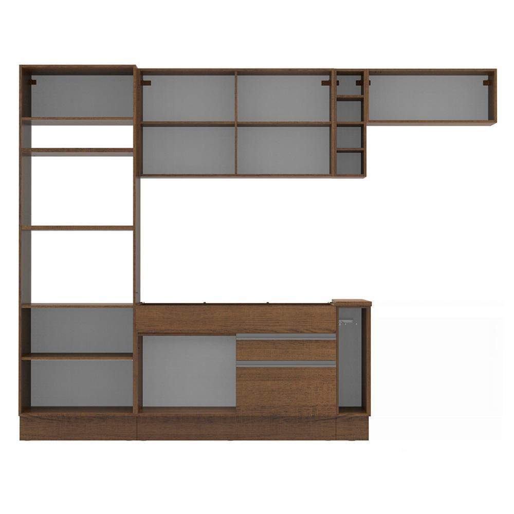 Cozinha Safira com Armário e Balcão sem Tampo e Pia Madesa - 7