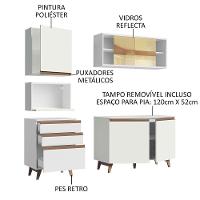 Cozinha Reims 180002 com Armário e Balcão Branco