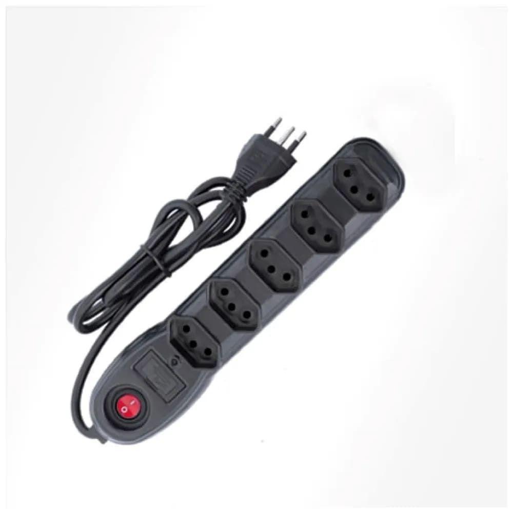 Filtro De Linha 5 Tomadas Pp 0,75 1m Bivolt Preto [f018] - 1