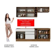 Cozinha Completa Madesa Parma com Armário e Balcão - 11