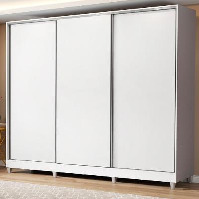 Guarda Roupa Casal Royale 3 Portas de Correr 100% MDF com Pés Madesa