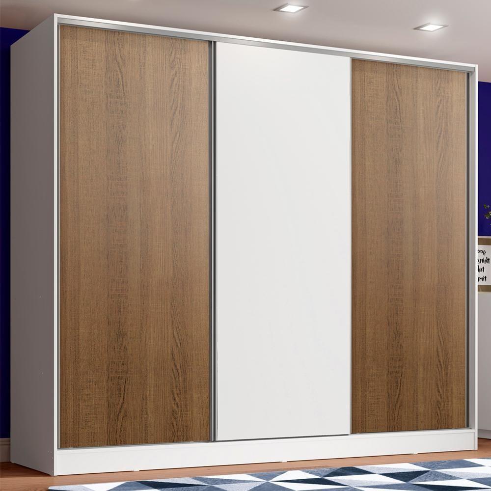 Guarda Roupa Juvenil Kevin 3 Portas Correr Madesa - 1