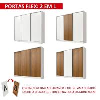 Guarda Roupa Infantil Logan 3 Portas de Correr Madesa - 6