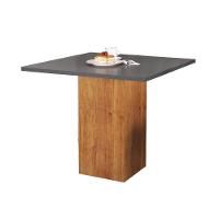 Mesa Quadrada Para Sala De Jantar Lord Viero Madeirado/Cinza - 1