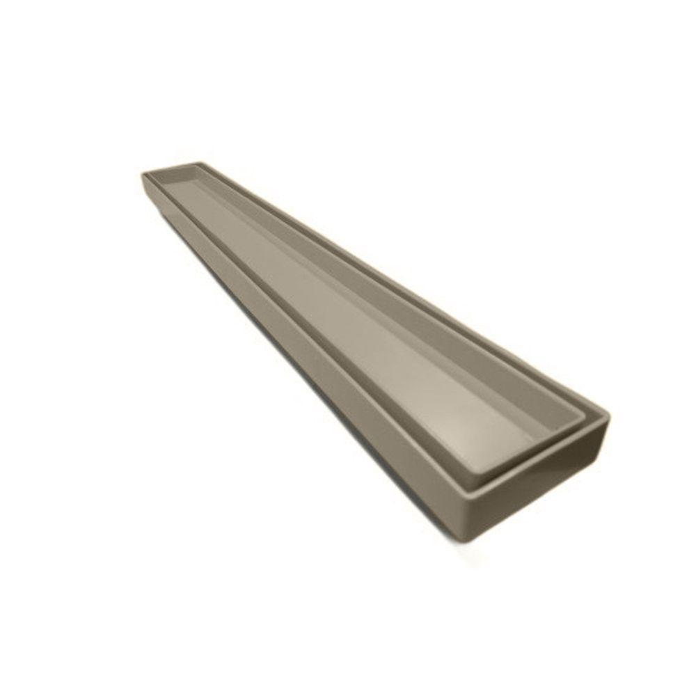 Kit 2 Ralo Oculto Linear Embutir 5x50 P/ Porcelanato Bege - 3
