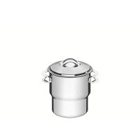 Cuscuzeira Tramontina Solar Em Aço Inox Com Tampa E Alças 2,2l 14cm - 1