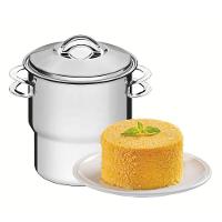 Cuscuzeira Tramontina Solar Em Aço Inox Com Tampa E Alças 2,2l 14cm - 2