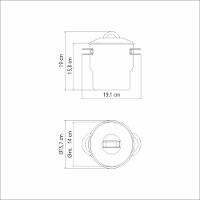 Cuscuzeira Tramontina Solar Em Aço Inox Com Tampa E Alças 2,2l 14cm - 7