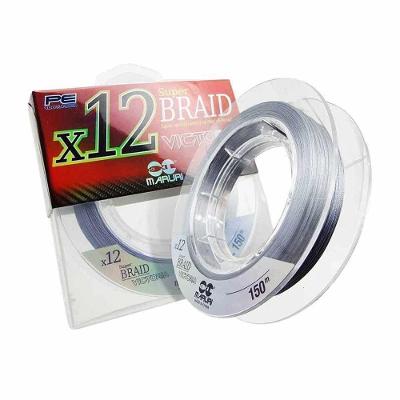 Linha Multifilamento Victoria 12 Fios 150m Cinza Medida 0,36mm 60lb