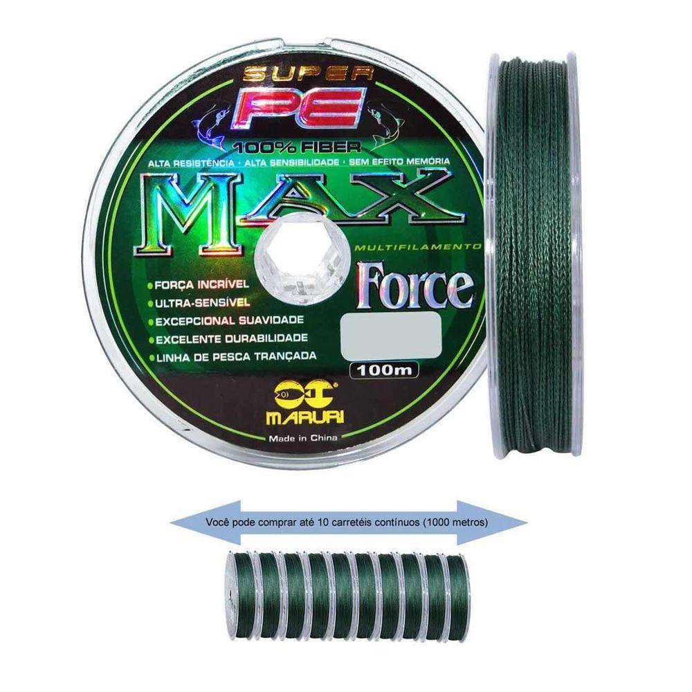Linha Multifilamento Maruri 200m Max Force 4 Fios Medida 0,60mm 70lb - 5