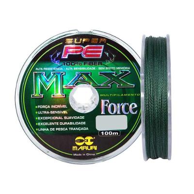 Linha Multifilamento Maruri 200m Max Force 4 Fios Medida 0,60mm 70lb