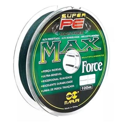 Linha Multifilamento Maruri 1000m Max Force 4 Fios Medida 0,26mm 39lb