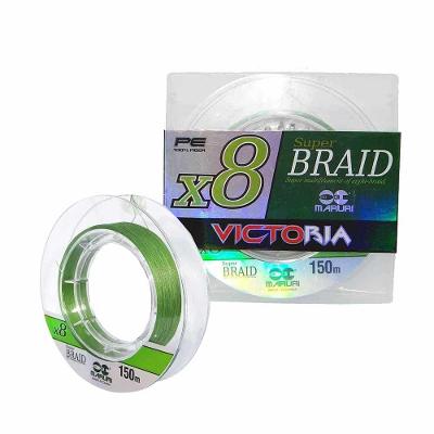Linha Multifilamento Victoria 8 Fios 150m Verde Medida 0,27mm 30lbs