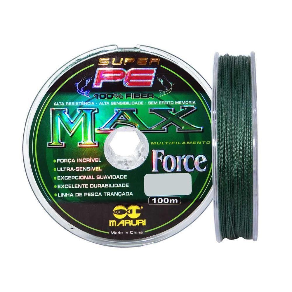 Linha Multifilamento Maruri 1000m Max Force 4 Fios Medida 0,30mm 44lb - 4