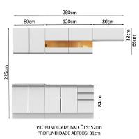 Cozinha Completa Marcela com Armário e Balcão - Madesa - 3