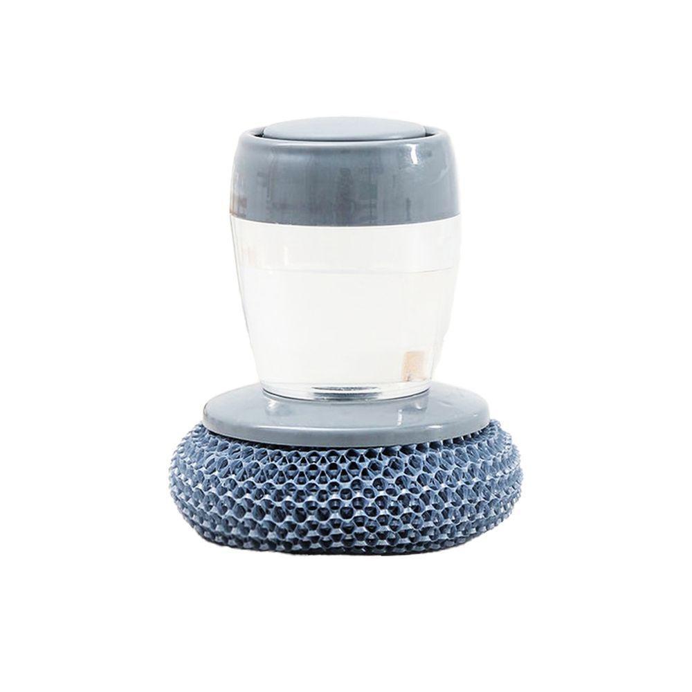 Escova Limpeza Com Dispenser Detergente Palha De Aço Cozinha Esponja Limpa Panela - 1