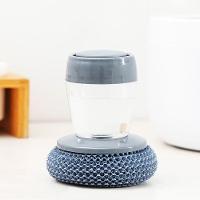 Escova Limpeza Com Dispenser Detergente Palha De Aço Cozinha Esponja Limpa Panela - 2