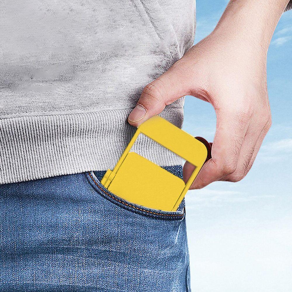 Suporte Celular Formato Cadeira Portatil Dobravel De Mesa Criativo Amarelo - 5