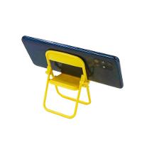 Suporte Celular Formato Cadeira Portatil Dobravel De Mesa Criativo Amarelo - 6