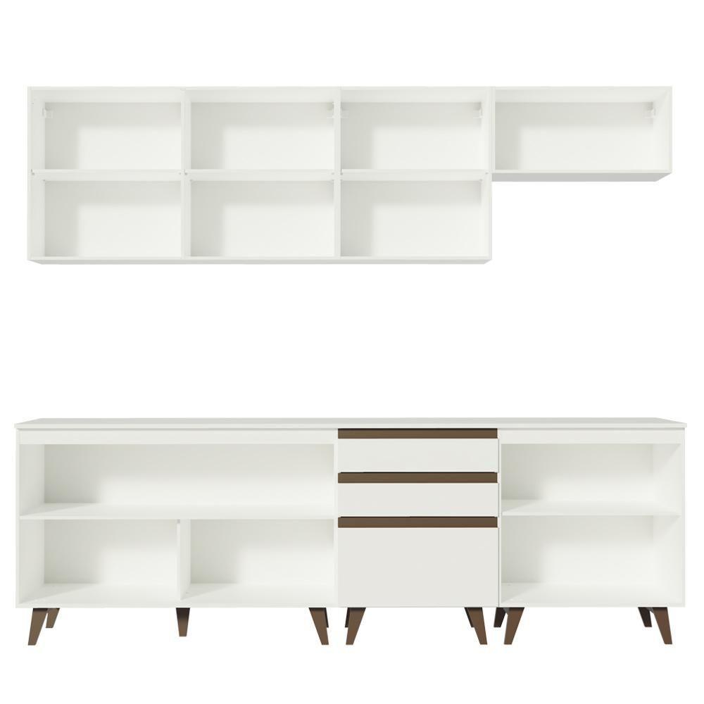 Cozinha Completa Reims com Armário e Balcão Branco Madesa - 3