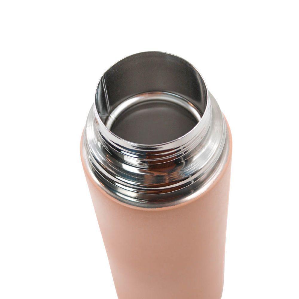 Garrafa Termica Com Copo Parede Dupla Inox Squeeze 500ml Rosa - 3