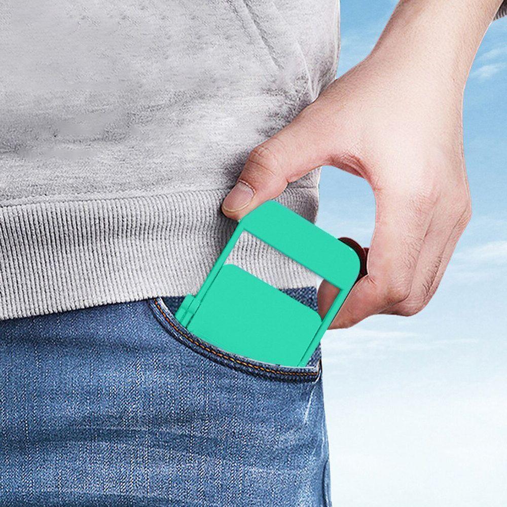 Suporte Celular Formato Cadeira Portatil Dobravel De Mesa Criativo Verde - 3