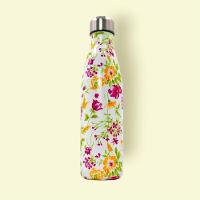 Garrafa Termica Aço Inox Com Estampa 500ml Modelo:flores Roxo E Amarelo - 5