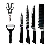 Jogo De Facas 6 Peças Aço Inoxidavel Conjunto Com Tesoura Multifuncional Cozinha - 1