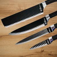 Jogo De Facas 6 Peças Aço Inoxidavel Conjunto Com Tesoura Multifuncional Cozinha - 2