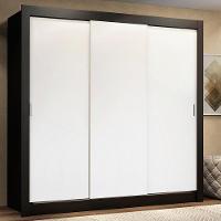 Guarda Roupa Casal Lyon 3 Portas de Correr 2 Gavetas Madesa - 4