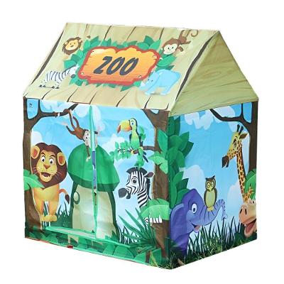 Barraca Infantil Cabana Tenda Toca Casinha Portátil Dobrável Modelo:zoo
