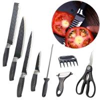 Jogo De Facas Conjunto 8 Peças Aço Inox Garra Tesoura Cozinha - 5