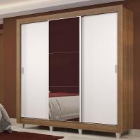 Guarda Roupa Casal Lyon Plus 3 Portas de Correr Madesa - 1