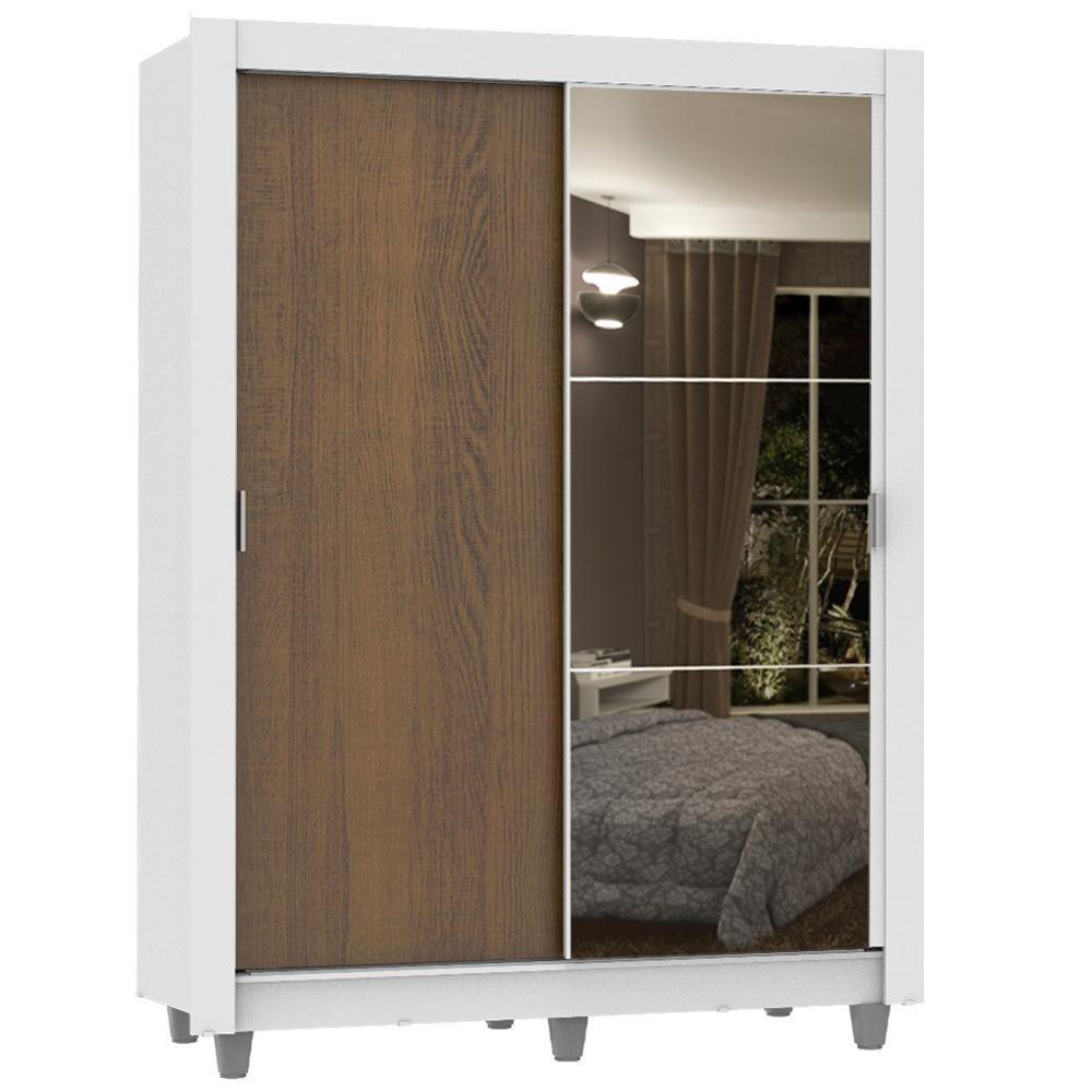 Guarda-Roupa Dallas Plus 2 Portas Correr 1 Espelho Madesa - 2