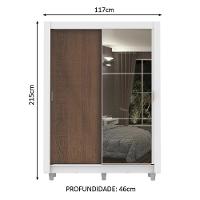 Guarda-Roupa Dallas Plus 2 Portas Correr 1 Espelho Madesa - 9