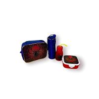 Kit Mochila Escolar Com Acessórios Infantil Homem Aranha Cor:vermelho - 3