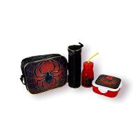 Kit Mochila Escolar Com Acessórios Infantil Homem Aranha Cor:vermelho