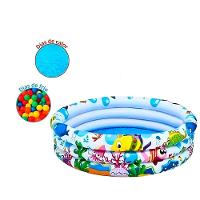 Piscina Inflável Redonda Animais Marinhos Infantil 135 Litros - 3