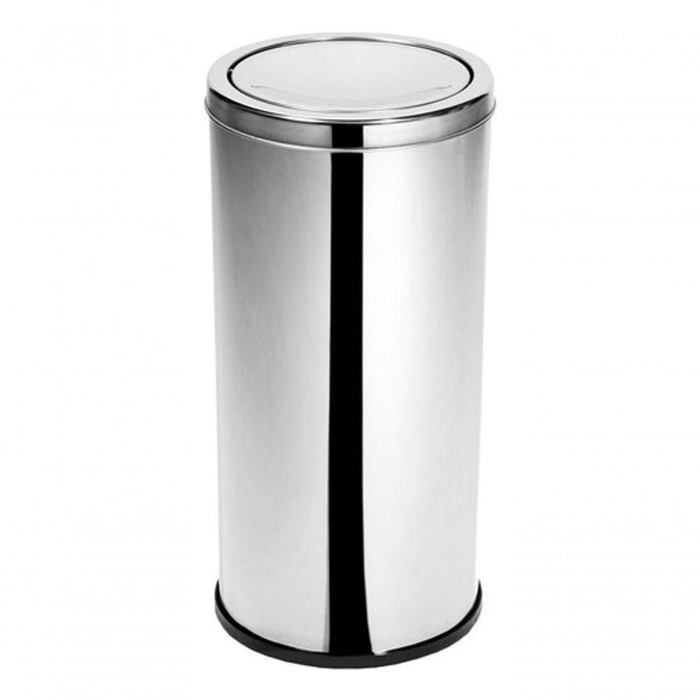 Lixeira De Inox Com Tampa Meia Esfera 22 Litros Jsn - 1