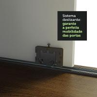 Guarda-roupa Casal Madesa Austin 4 Portas De Correr Com Espelhos 3 Gavetas - Rustic-branco Rustic-branco - 5