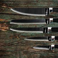 Jogo De Facas 6 Peças Aço Inox Com Descascador Preto - 3