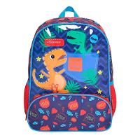 Mochila Infantil Com Bolso Externo Animais Escola Passeio Estampa:dinossauro - 1