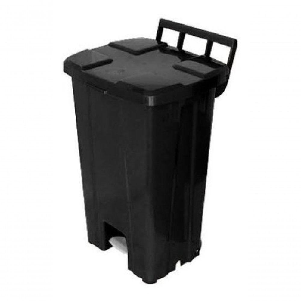 Lixeira 100 Litros Com Roda E Pedal Cor Preto - 5