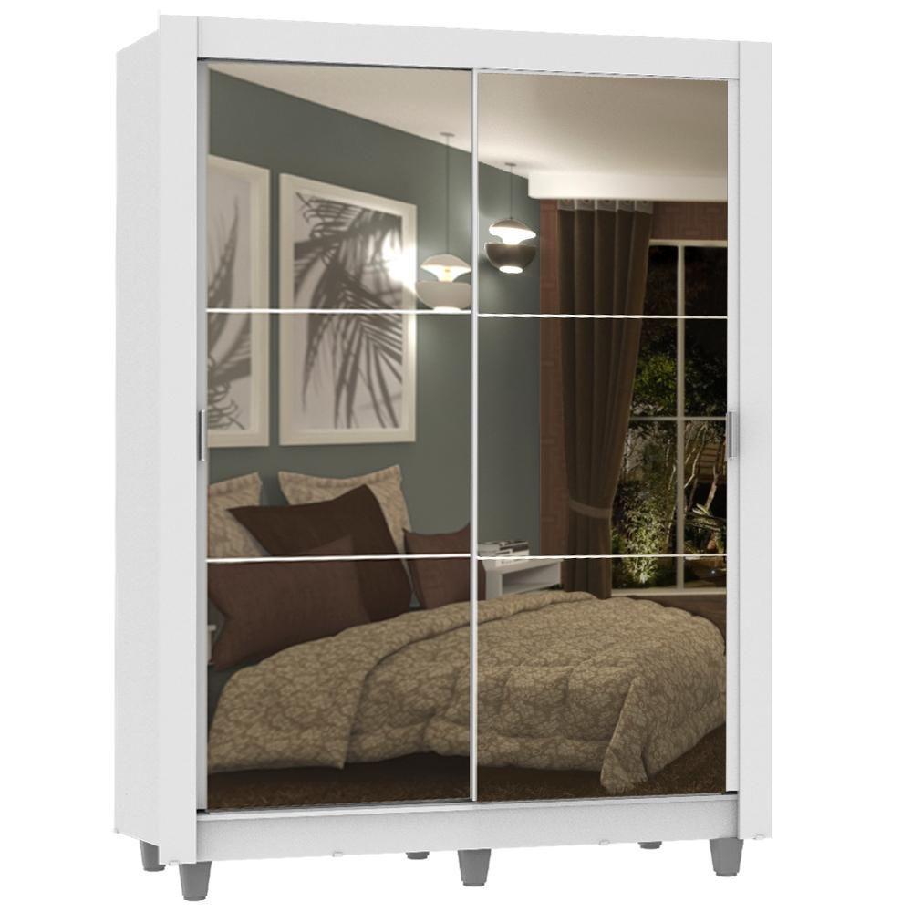 Guarda-Roupa Dallas Plus 2 Portas Correr 2 Espelhos Madesa - 2