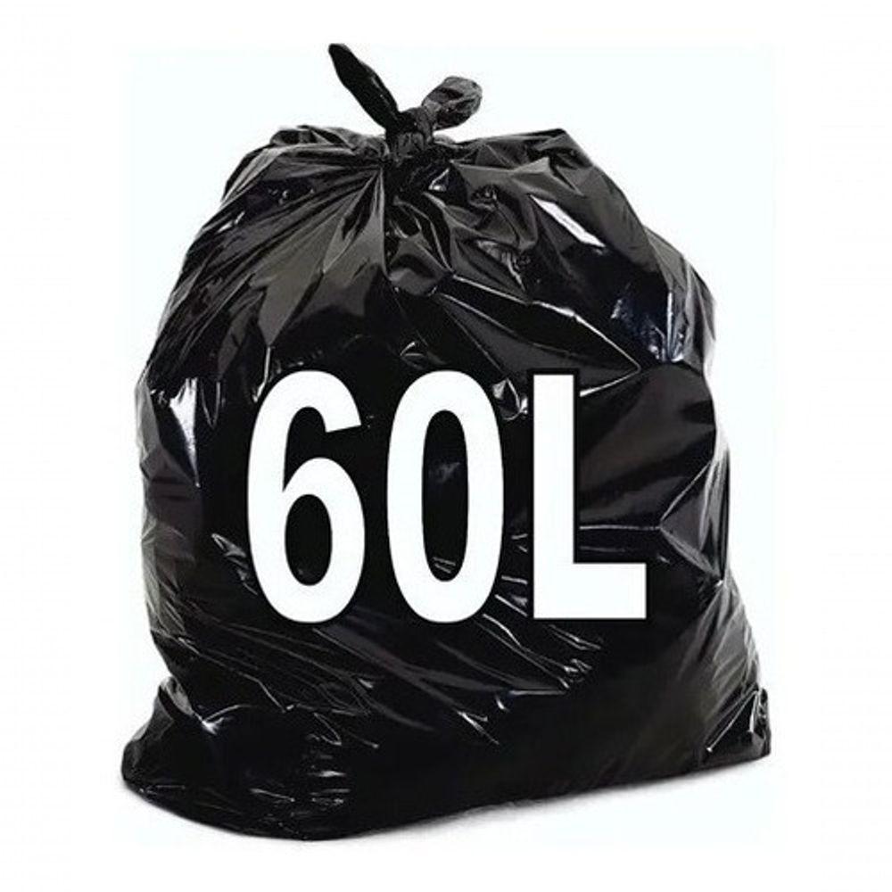 Saco De Lixo 60l C-100 Un Preto Reforçado P3 Oferta Limitad - 5