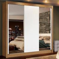 Guarda-roupa Casal Lyon Plus 3 Portas de Correr Madesa - 1