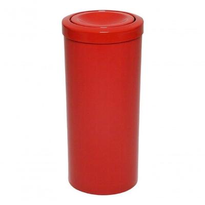 Lixeira Plástica 50 Litros Com Tampa Meia Esfera Cor Vermelho